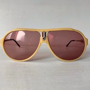 62-17-120-125 WIDE 70’s Carrera 5565 Aviator Elvis Eyeglass Frames Vintage